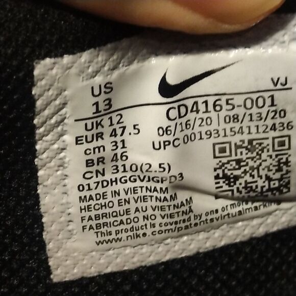 Nike Air Max Excee, CD4165-001, Black White, Mens Running Shoes, Size 13 - Picture 12 of 12